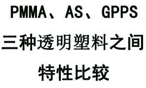 詳解PMMA、GPPS、AS三種透明塑料特性之間的對比關(guān)系